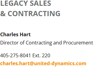 Legacy Sales & Contracting Legacy Sales & Contracting